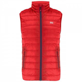 MAC IN A SAC Mens Alpine Gilet - Daunenweste Herren mit Packbeutel red 56 / XXL