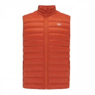 MAC IN A SAC Mens Alpine Gilet - Daunenweste Herren mit Packbeutel burnt orange 56 / XXL