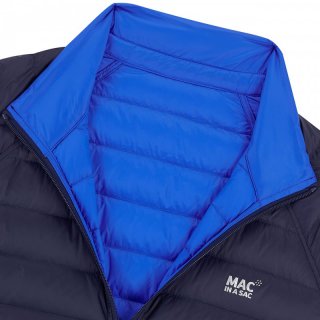 MAC IN A SAC Mens Polar - Wende-Daunenjacke Herren mit Packbeutel navy/saxe blue 56 / XXL