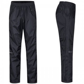 Marmot Precip Eco Full Zip Pant - wasserdichte Überziehhose/Regenhose Herren mit Reißverschluss black S / 24 Short
