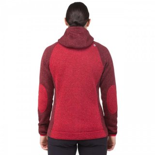 Mountain Equipment Dark Days II Hooded Womens Jacket - flauschiger Fleece Hoody Damen raisinstripe/raisin 38-40 / M