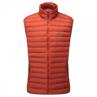 Mountain Equipment Earthrise Vest - recycelte Daunenweste Herren red rock L
