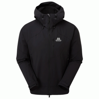 Mountain Equipment Frontier Hooded Jacket - Softshelljacke Herren black M