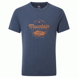 Mountain Equipment Headpoint Script Mens Tee - medieval blue 54-56 / XL