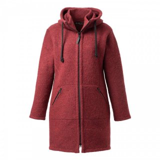 Mufflon Carla W300 - Mantel mit Kapuze Damen rosso L / 42