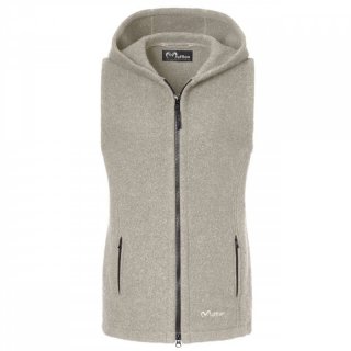 Mufflon Momo W100 - Kapuzen-Weste Damen stone S