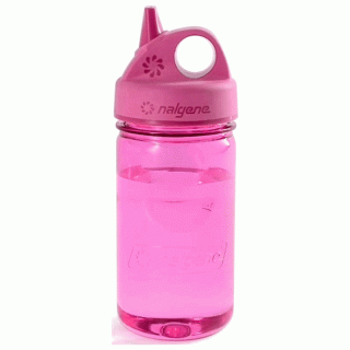 Nalgene Grip-N-Gulp| spritzsichere Trinkflasche Kinder, 0.35 Liter pink 0.35 Liter