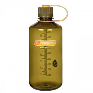 Nalgene Sustain Narrow Mouth Bottle Trinkflasche - BPA-frei - 50% Recycled Content 1.0 Liter olive
