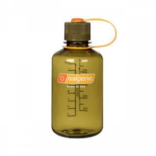 Nalgene Sustain Narrow Mouth Bottle Trinkflasche - BPA-frei - 50% Recycled Content, 0.5 Liter olive