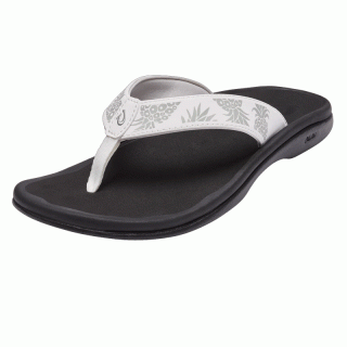 Olukai Womens Ohana - Zehenstegsandalen Damen bright white / hua 41 / 11 US