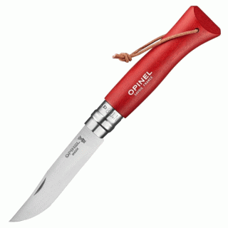Opinel Nr. 8 Colorama Earth - Inox Klappmesser/Stahl-Messer red N 8