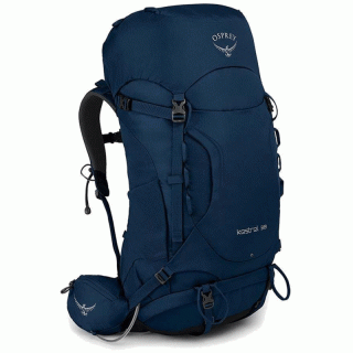 Osprey Kestrel 38 - multifunktionaler Wanderrucksack/Trekkingrucksack Herren, 38 Liter loch blue M/L