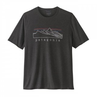 Patagonia Mens Cap Cool Trail Shirt Stratapeaks - Herren ink black XL