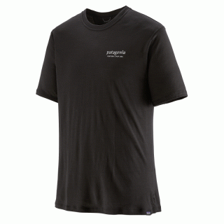 Patagonia Mens Capilene Cool Merino Graphic Shirt - heritage heater black XXL