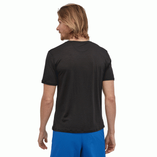 Patagonia Mens Capilene Cool Merino Graphic Shirt - Merinowolle T-Shirt Herren black XXL