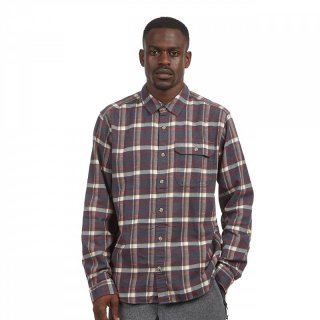 Patagonia Mens LS Cotton LW Fjord Flannel Shirt - Flanellhemd major ink black M