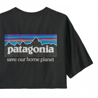 Patagonia Mens P-6 Mission Organic T-Shirt - T-Shirt aus Bio-Baumwolle für Herren INK Black XL