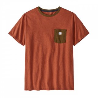 Patagonia Mens Shop Sticker Responsibili-Tee - nautilus tan M