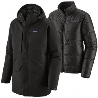 Patagonia Mens Tres 3-in-1 Parka - wasserdichte Doppelmantel/Doppeljacke Herren mit Daunen-Innenjacke black 52 / L