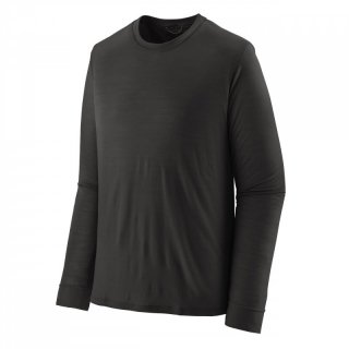 Patagonia Ms L/S Cap Cool Merino Blend Shirt - black L