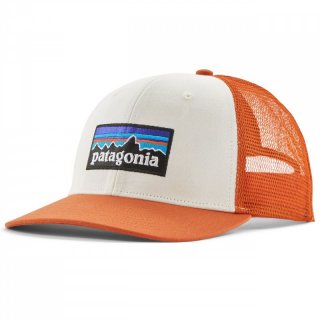 Patagonia P-6 Trucker - luftdurchlssige Truckercap/Baseballkappe whiteredtail rust