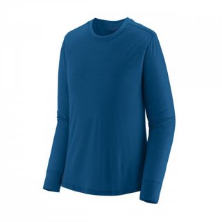 Patagonia Womens L/S Cap Cool Merino Shirt - endless blue L