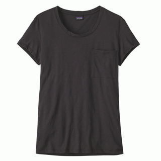 Patagonia Womens Mainstay Tee - Kurzarm-Shirt Damen mit Bio-Baumwolle ink black 44 / XL