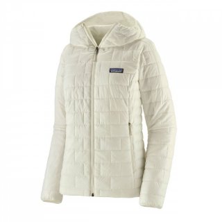 Patagonia Womens Nano Puff Hoody - Thermojacke mit Kapuze Damen birch white 46 / XXL