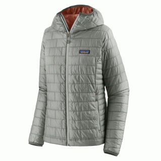 Patagonia Womens Nano Puff Hoody - ultraleichte Thermojacke mit Kapuze Damen sleet green 40 / M