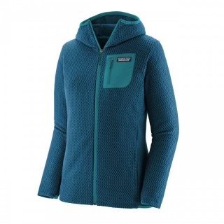 Patagonia Womens R1 Air Full-Zip Hoody - Fleecejacke Damen mit Kapuze lagom blue 42 / L