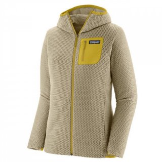 Patagonia Womens R1 Air Full-Zip Hoody - Fleecejacke mit Kapuze buttercup yellow 40 / M