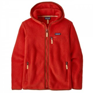 Patagonia Womens Retro Pile Fleece Hoody - Damen madder red 40 / M