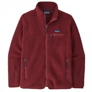 Patagonia Womens Retro Pile Fleece Jacket - warme Polartec-Fleecejacke Damen ohne Kapuze carmine red 46 / XXL