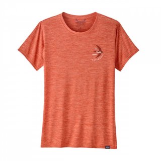 Patagonia Ws Cap Cool Daily Graphic Shirt Lands - Kurzarmshirt pimento red 46 / XXL