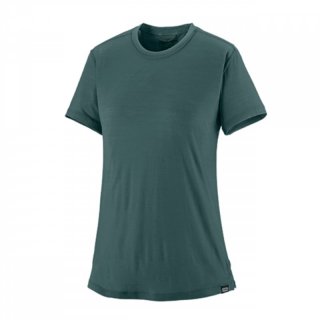 Patagonia Ws Cap Cool Merino Blend Shirt - nouveau green S