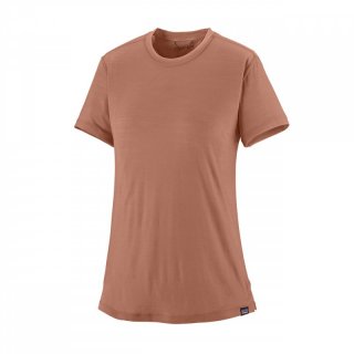 Patagonia Ws Cap Cool Merino Blend Shirt - terra pink XL