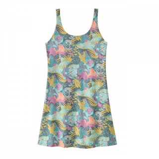Patagonia Ws Maipo Dress - Sommerkleid moon tripper blue sage XL