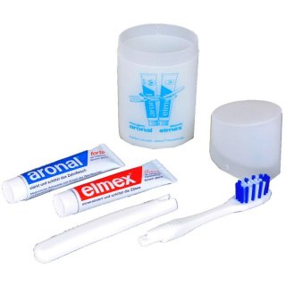 Relags Elmex/Aronal Zahnputzset mit robuster Hlle