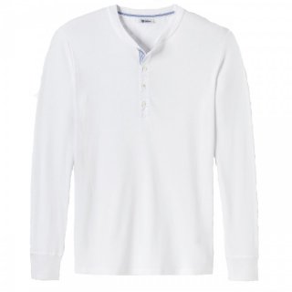 SCHIESSER Revival Shirt Karl-Heinz - Langarm-Shirt Baumwolle Herren weiss M