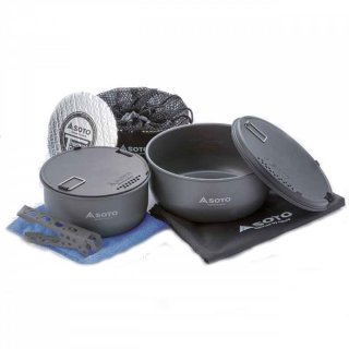SOTO Navigator Cook Set - Multifunktions-Kochset Alu, 9-teilig