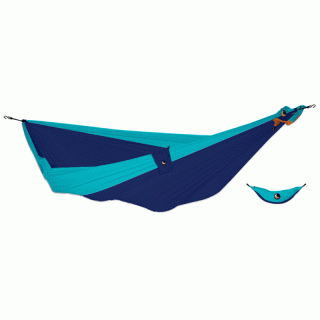 TICKETTOTHEMOON King Size Hammock - Hngematte, 320 x 230 cm royal blue/turquoise