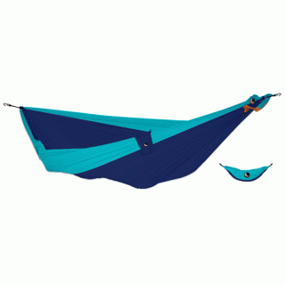 TICKETTOTHEMOON King Size Hammock - Hngematte, 320 x 230 cm royal blue/turquoise