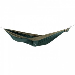 TICKETTOTHEMOON King Size Hammock - Reise Hngematte aus Fallschirm-Nylon, 320 x 230 cm dark green/army green king size