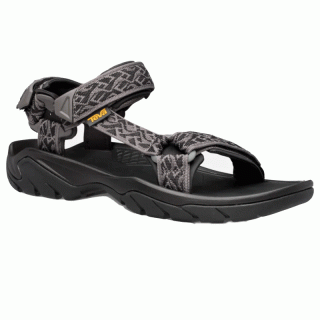 Teva Terra Fi 5 Universal Sandal Mens - robuste Outdoorsandale Herren wavy trail black 42 / 9 US