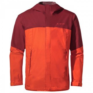 VAUDE Mens Lierne Jacket II - Regenjacke Herren glowing red 56 / XL