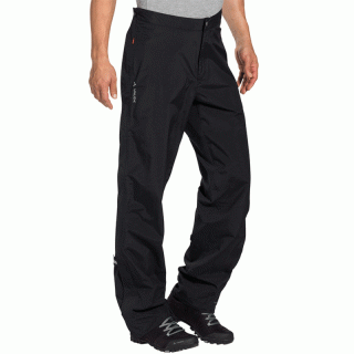 VAUDE Mens Yaras Rain Zip Pants III - wasserdichte Radhose/berziehhose Herren mit Reiverschluss