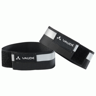VAUDE Reflective cuffs Reflexmanschette reflektierende Klettbänder black