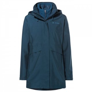 VAUDE Womens Idris 3in1 Parka IV - Doppeljacke Damen dark sea 42 / L