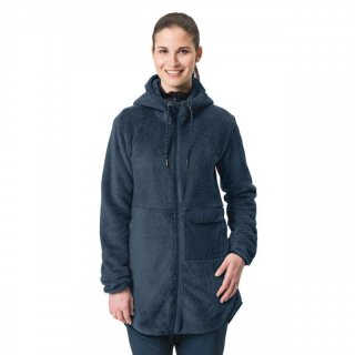 VAUDE Womens Manukau Fleece Parka - warmer, weicher und kuscheliger Parka fr Damen darksea 38 / S