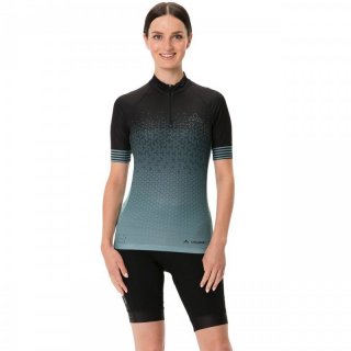VAUDE Womens Posta HZ Trikot - Kurzarm-Radtrikot Damen 1/4 Reiverschluss